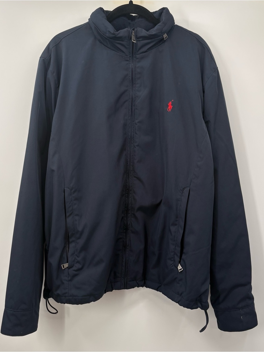 Polo by Ralph Lauren Navy Bomber Jacket with Red Pony